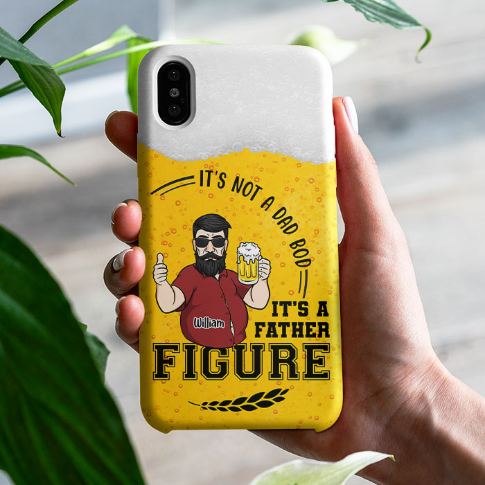 Papa Bod Figure paternelle - Cadeau pour papa, coque de téléphone personnalisée