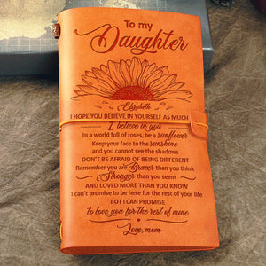 Soyez un tournesol - Journal vintage personnalisé - Cadeau pour fille