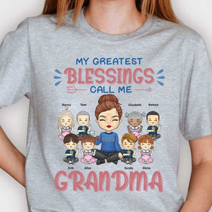 Mes plus grandes bénédictions Appelez-moi grand-mère - Cadeau pour grand-mère - T-shirt unisexe personnalisé, sweat à capuche
