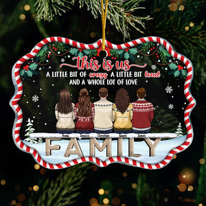 Beaucoup d'amour - Décoration de Noël personnalisée en acrylique en forme de Benelux - Cadeau pour la famille, cadeau de Noël