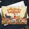 Joyeux Noël ! Carte postale personnalisée pour chien, cartes de vœux, cadeau de Noël pour propriétaires et amoureux des animaux.