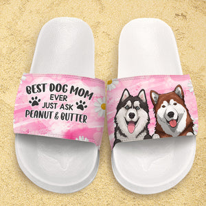Meilleur papa chien de tous les temps - Sandales et chaussons personnalisés - Cadeau pour les amoureux des animaux