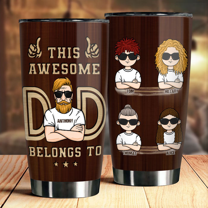 Voici notre papa génial - Gobelet personnalisé - Cadeau pour papa
