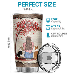 Juste une fille qui aime les chiens - Gobelet personnalisé - Cadeau pour les amoureux des chiens, propriétaires de chiens, cadeau pour chien, cadeau pour les amoureux des animaux