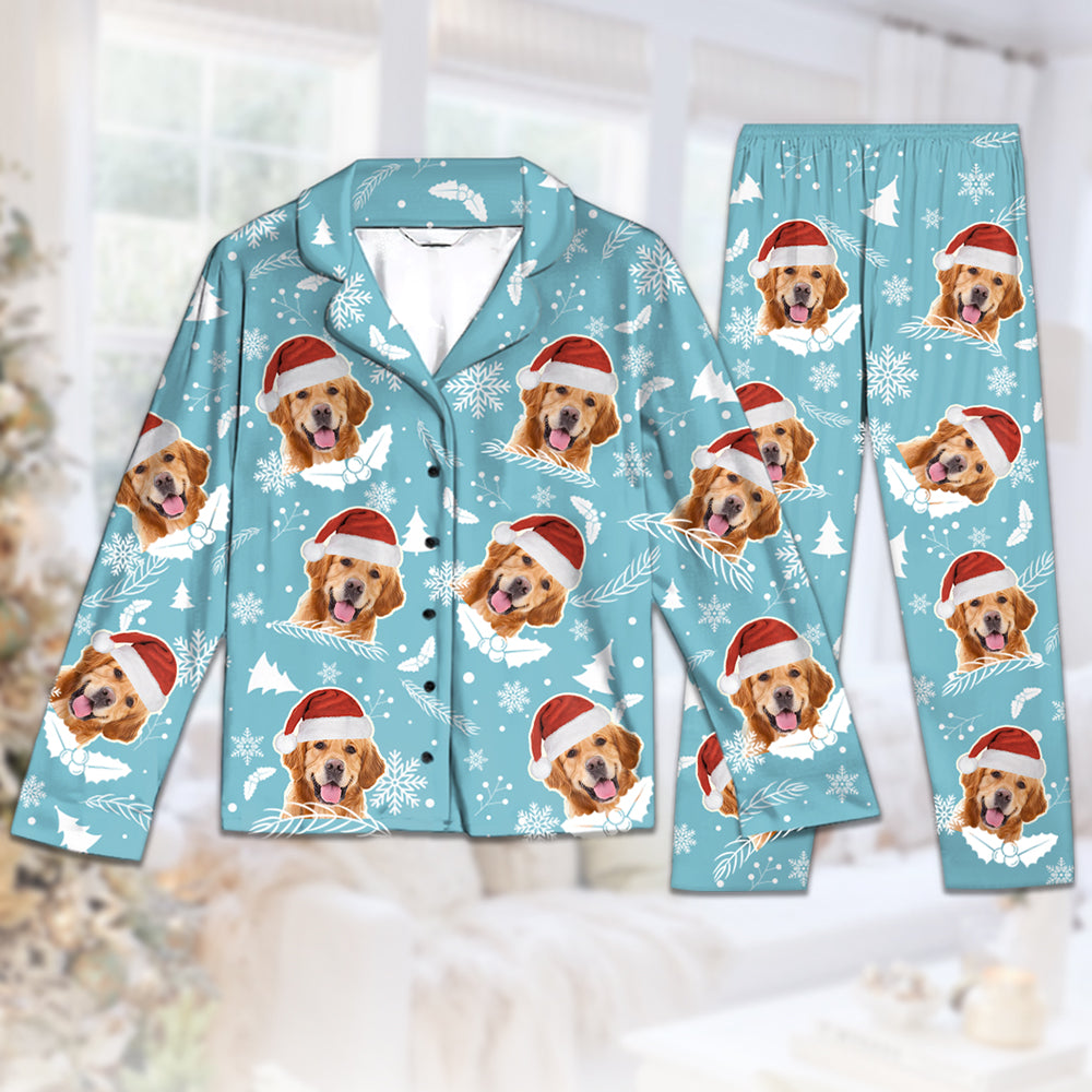 Joyeux Noël ! Pyjama personnalisé avec photo pour chien et chat ! Téléchargez une image, cadeau de Noël pour les propriétaires et les amoureux des animaux.