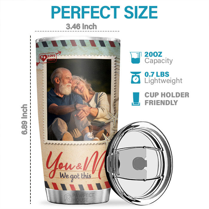 Je veux que tout mon dernier soit avec toi - Gobelet personnalisé - Télécharger une image, cadeau pour couple, mari et femme, anniversaire, fiançailles, mariage, cadeau de mariage