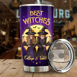 Meilleures sorcières - Nous allons ensemble comme ivres et désordonnés - Gobelet personnalisé - Cadeau pour meilleure amie, meilleure amie, sœur, cadeau d'anniversaire pour meilleure amie et amie, cadeau d'Halloween