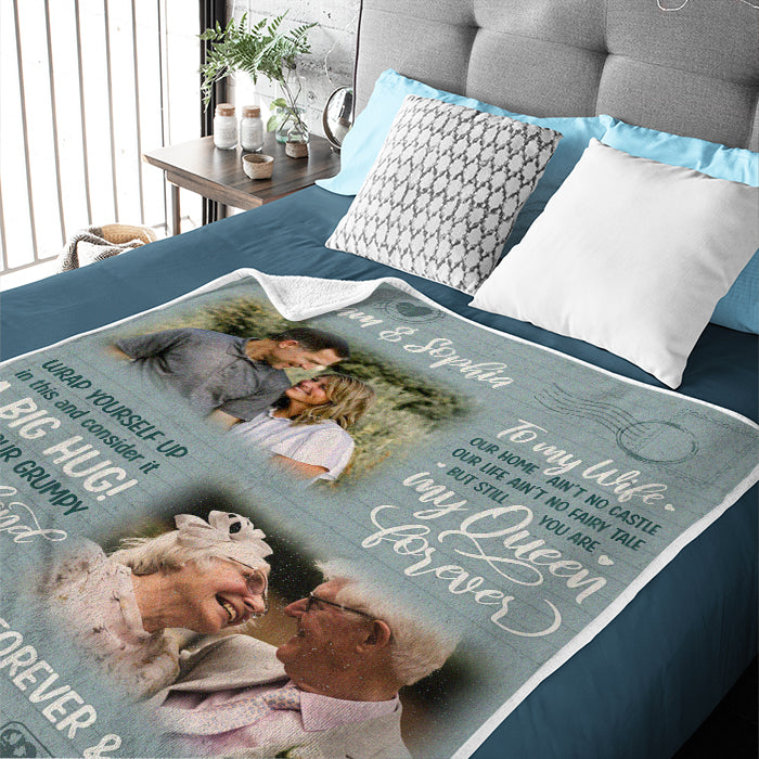 Considérez cela comme un gros câlin - Couverture personnalisée - Télécharger une image, cadeau pour couple, mari et femme, anniversaire, fiançailles, mariage, cadeau de mariage, cadeau de Noël