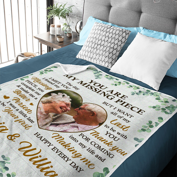 Tu es ma pièce manquante - Couverture personnalisée - Télécharger une image, cadeau pour couple, mari et femme, anniversaire, fiançailles, mariage, cadeau de mariage, cadeau de Noël