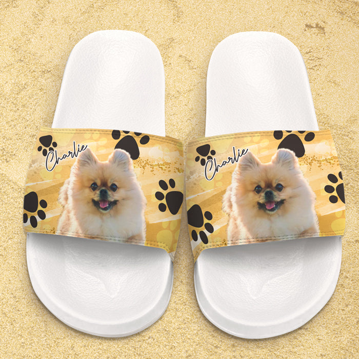 Mon animal de compagnie adoré - Sandales et chaussons personnalisés - Télécharger une image, cadeau pour les amoureux des animaux