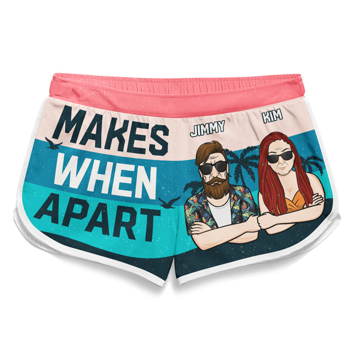 Rien n'a de sens - Short de plage personnalisé pour couple - Cadeau pour couple, mari et femme