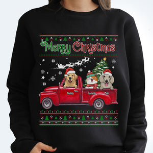 Joyeux Noël - T-shirt unisexe personnalisé, sweat à capuche, sweat-shirt - Cadeau pour les amoureux des animaux, cadeau de Noël