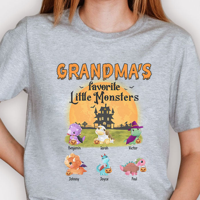 Les petits monstres préférés de grand-mère - T-shirt unisexe personnalisé, sweat à capuche, sweat-shirt - Cadeau pour grand-mère, grands-parents, cadeau d'Halloween