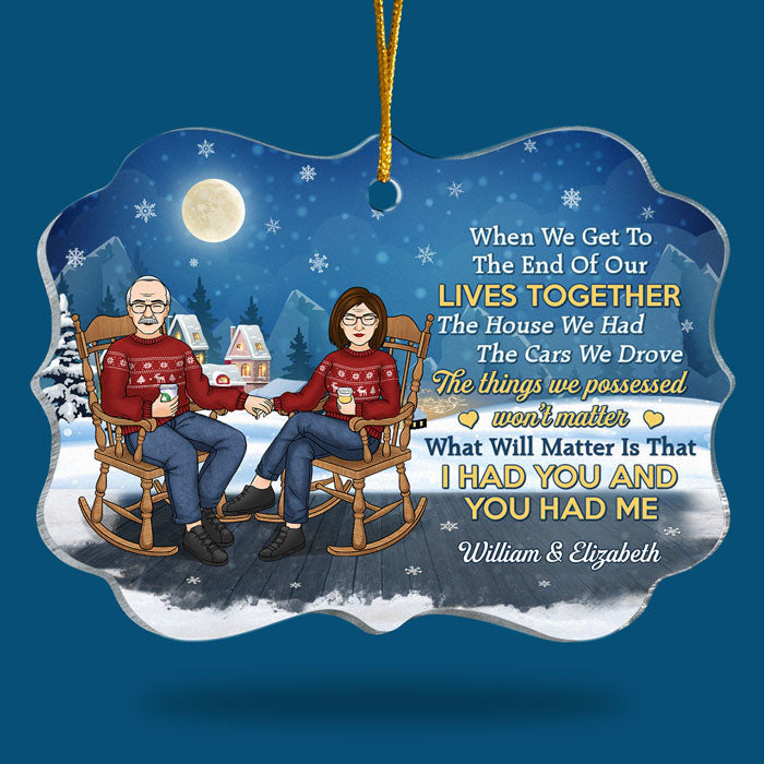 Ce qui compte vraiment - Décoration de Noël personnalisée en acrylique en forme de Benelux - Cadeau pour couple, mari et femme, anniversaire, fiançailles, mariage, cadeau de mariage, cadeau de Noël