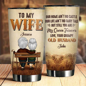 Amour, ton vieux mari grincheux - Gobelet personnalisé - Cadeau pour couple, mari et femme