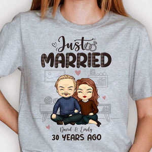 Nous nous sommes mariés il y a de nombreuses années - T-shirt unisexe personnalisé, sweat à capuche - Cadeau pour couples, mari et femme