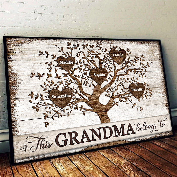 This Grammy Belongs To - Personalized Horizontal Poster.