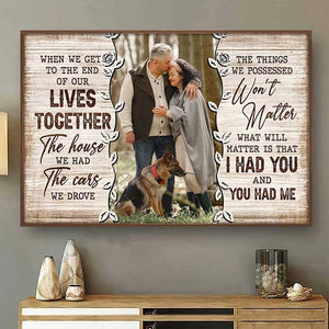 Je t'ai eu et tu m'as eu - Affiche horizontale personnalisée - Télécharger une image, cadeau pour couple, mari et femme