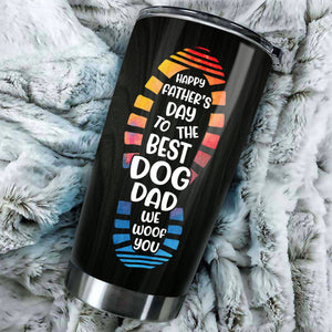 We Woof You, Best Dog Dad - Personalized Tumbler.