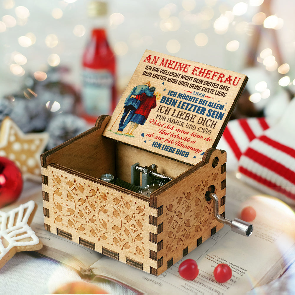 Ich Bin Vielleicht Nicht Dein Erstes Date - Musikbox - Geschenk für Paare, Ehemann, Ehefrau Allemand
