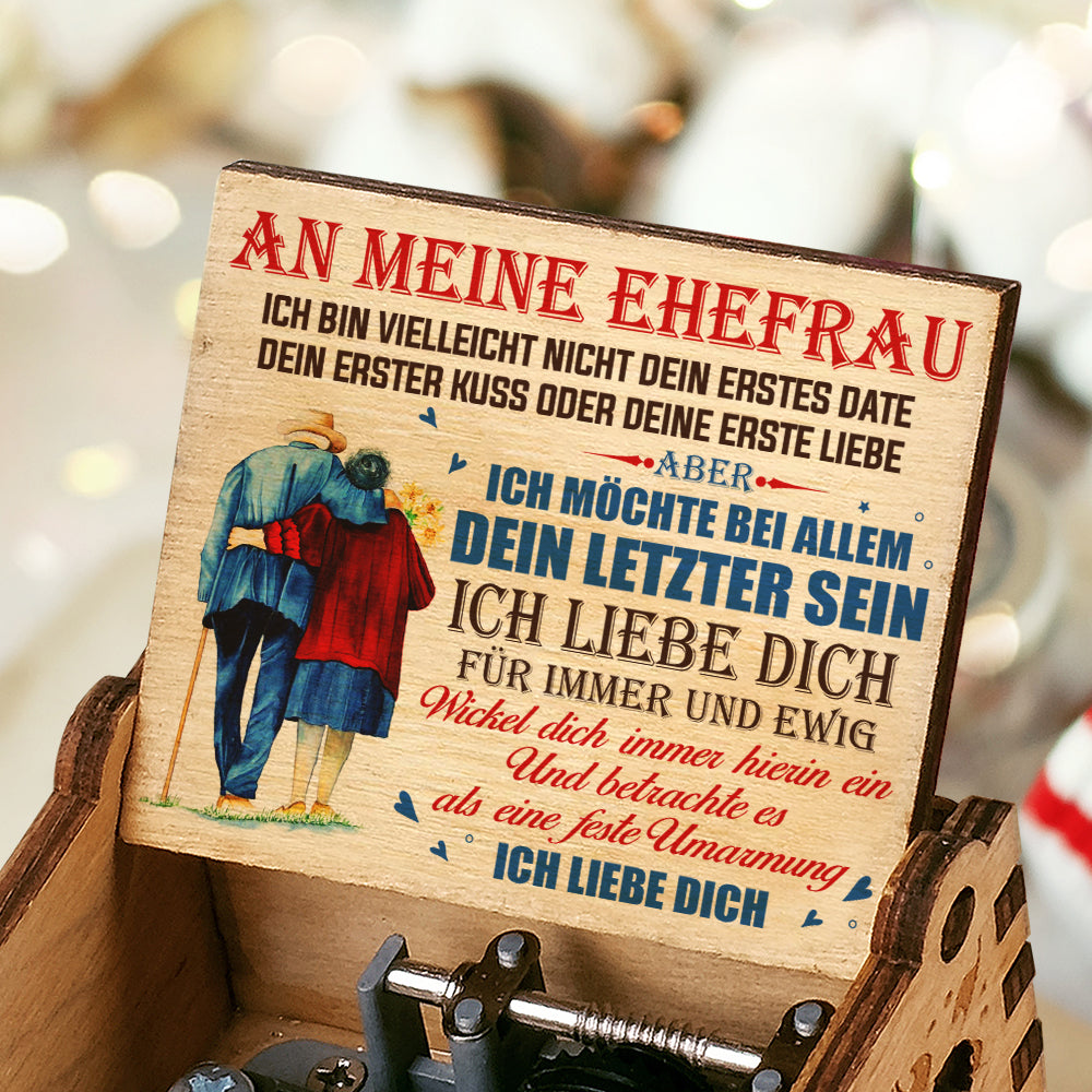 Ich Bin Vielleicht Nicht Dein Erstes Date - Musikbox - Geschenk für Paare, Ehemann, Ehefrau Allemand