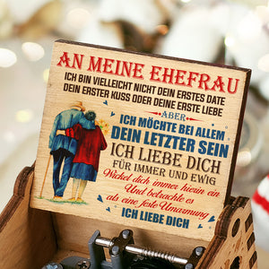 Ich Bin Vielleicht Nicht Dein Erstes Date - Musikbox - Geschenk für Paare, Ehemann, Ehefrau Allemand