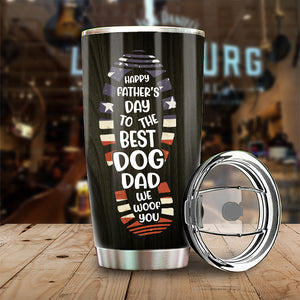 We Woof You, Best Dog Dad - Personalized Tumbler.