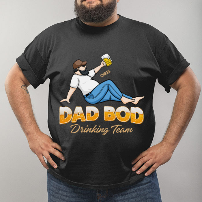 Drinking Team Dad Bod - Personalized Unisex T-Shirt.
