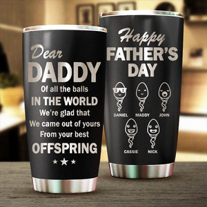 Votre meilleur enfant - Gobelet personnalisé gravé au laser - Cadeau pour papa, cadeau pour la fête des pères