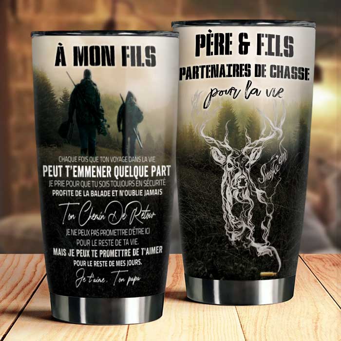 Père Et Fils - Partenaires De Chasse Pour La Vie - Tumbler Français