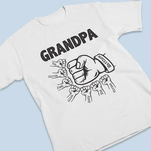 Meilleur grand-père du monde - T-shirt, sweat à capuche et sweat-shirt unisexe personnalisé pour la famille - Cadeau pour grand-père et grands-parents