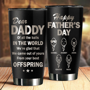 Votre meilleur enfant - Gobelet personnalisé gravé au laser - Cadeau pour papa, cadeau pour la fête des pères