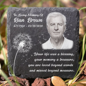 Tu es aimé au-delà des mots - Pierre commémorative personnalisée - Télécharger une image, un cadeau commémoratif, un cadeau de condoléances