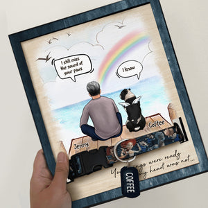 Your Wings Were Ready But My Heart Was Not - Personalized Memorial Pet Loss Sign (11x9 inches).