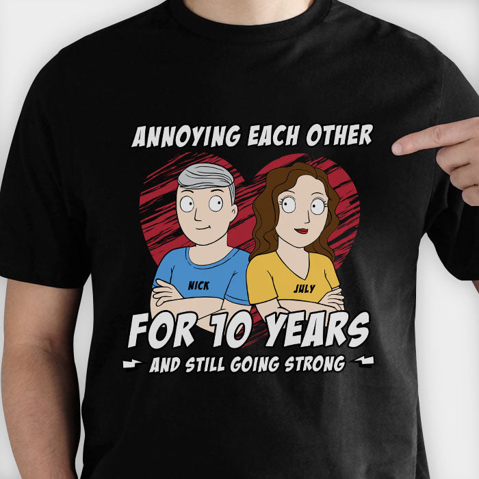 Couple agaçant, bras croisés - T-shirt personnalisé - Cadeau pour couple, mari et femme
