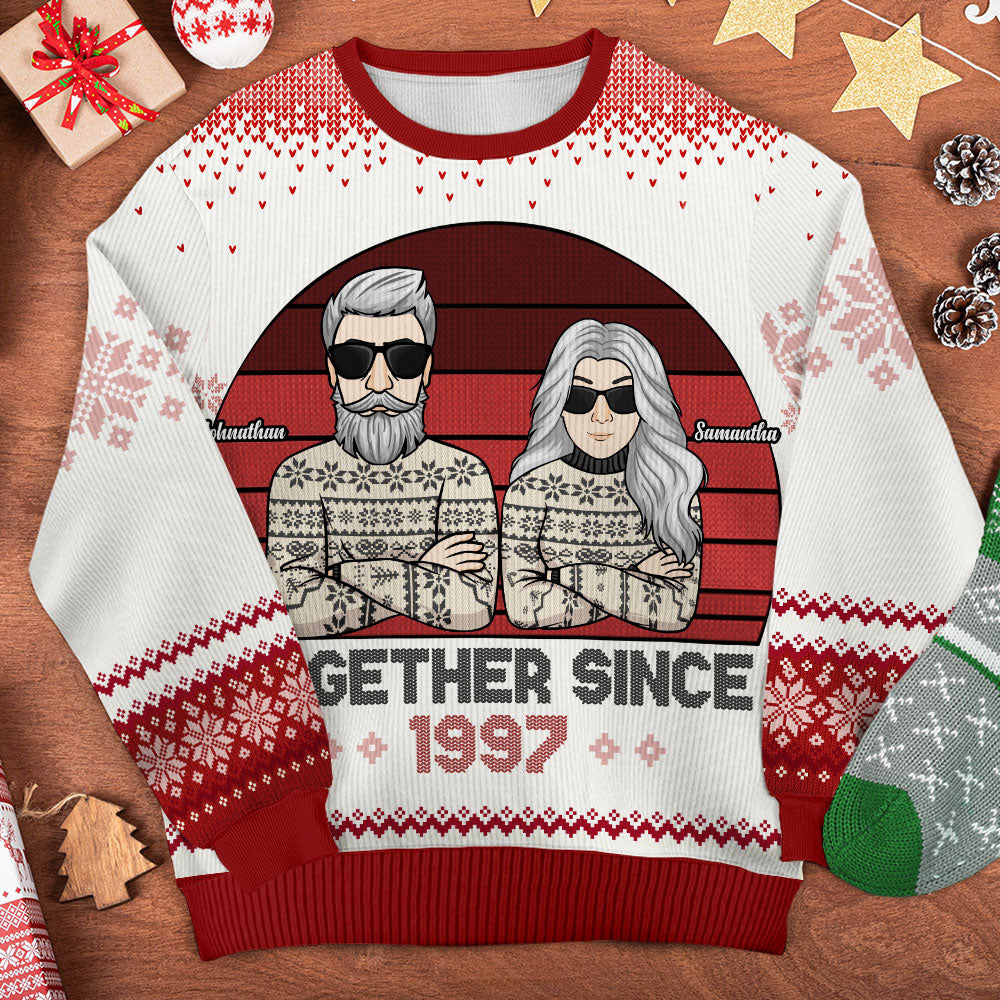 We've Been Together For Such A Long Time - Gift For Couples, Husband Wife, Personalized All-Over-Print Sweatshirt.
