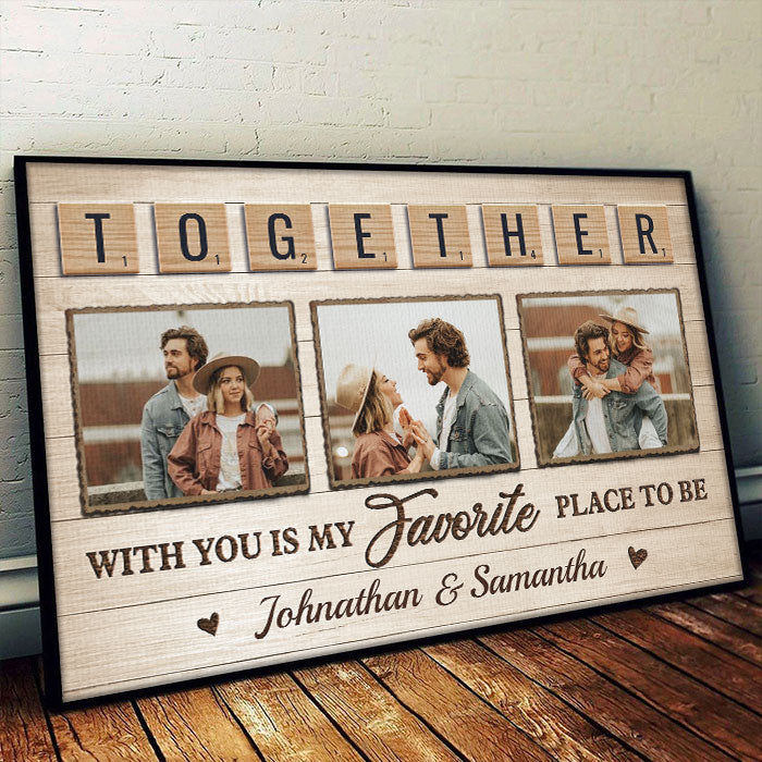 Loved You Then, Love You Still, Always Have, Always Will - Upload Image, Gift For Couples, Husband Wife - Personalized Horizontal Poster.