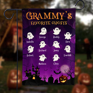 Halloween And Favorite Ghosts - Personalized Flag.