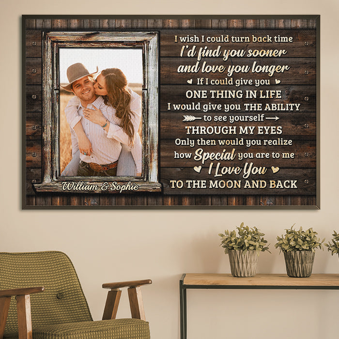 Only Then Would You Realize How Special You Are To Me - Upload Image, Gift For Couples - Personalized Horizontal Poster.