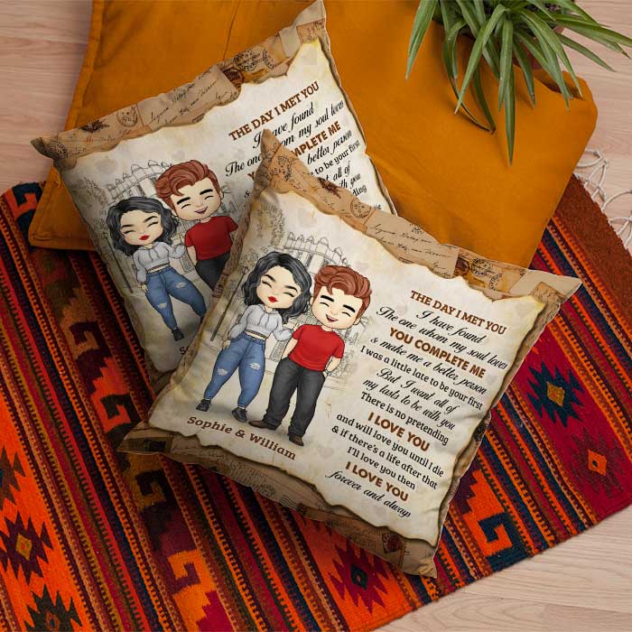 I Have Found The One Whom My Soul Loves - Gift For Couples, Personalized Pillow (Insert Included).