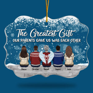 Family, Where Life Begins - Family Personalized Custom Ornament - Acrylic Benelux Shaped - New Arrival Christmas Gift For Family Members