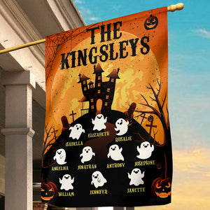 Some Little Ghosties On Halloween - Personalized Funny Flag.