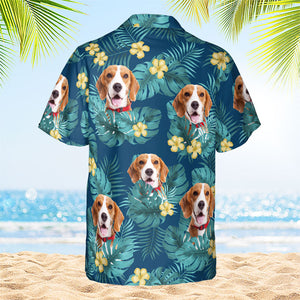 Summer With Pet - Personalized Hawaiian Shirt - Upload Image, Gift For Pet Lovers