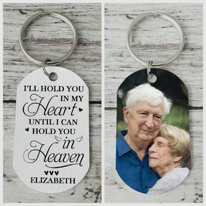 My Soul Knows You Are At Peace - Upload Family Photo - Personalized Keychain.