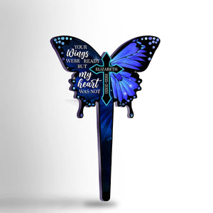 My Heart Was Not Ready - Personalized Custom Acrylic Garden Stake.