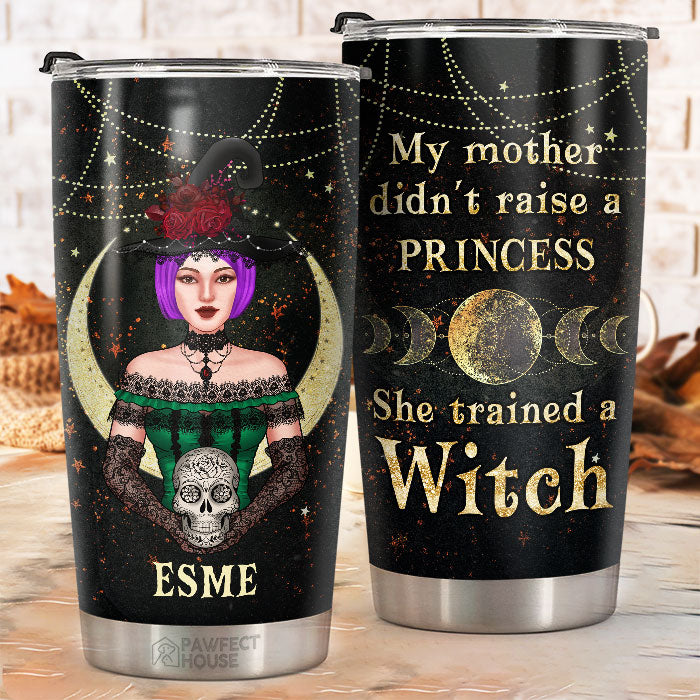 My Mother Trained A Witch - Personalized Tumbler - Gift For Yourself, Halloween Gift