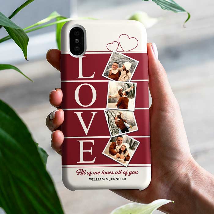 Je t'aime de tout mon cœur - Télécharger une image, cadeau pour couple, mari et femme - Coque de téléphone personnalisée