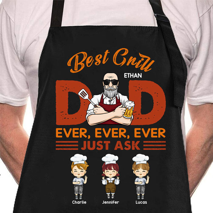 Le meilleur papa grill de tous les temps, demandez simplement - Cadeau pour papa - Tablier personnalisé