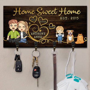 L'amour de la famille est la plus grande bénédiction de la vie - Porte-clés personnalisé, porte-clés - Cadeaux d'anniversaire, cadeau pour couples, mari et femme