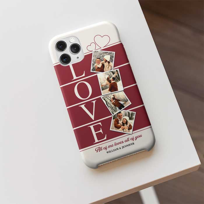 Je t'aime de tout mon cœur - Télécharger une image, cadeau pour couple, mari et femme - Coque de téléphone personnalisée